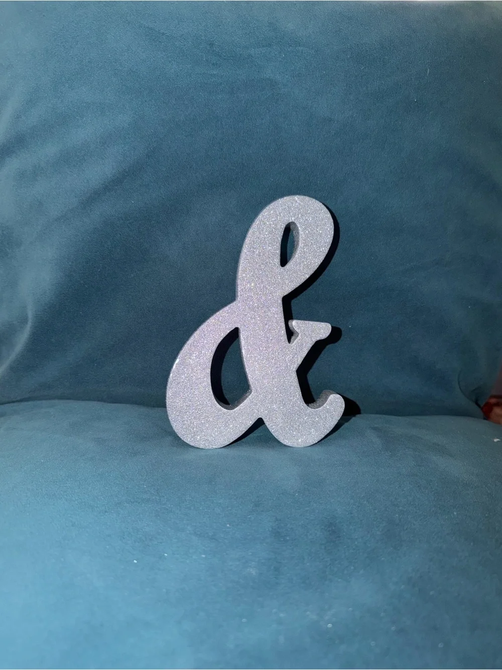 Silver Glitter 'Mr & Mrs' Wedding Sign Set